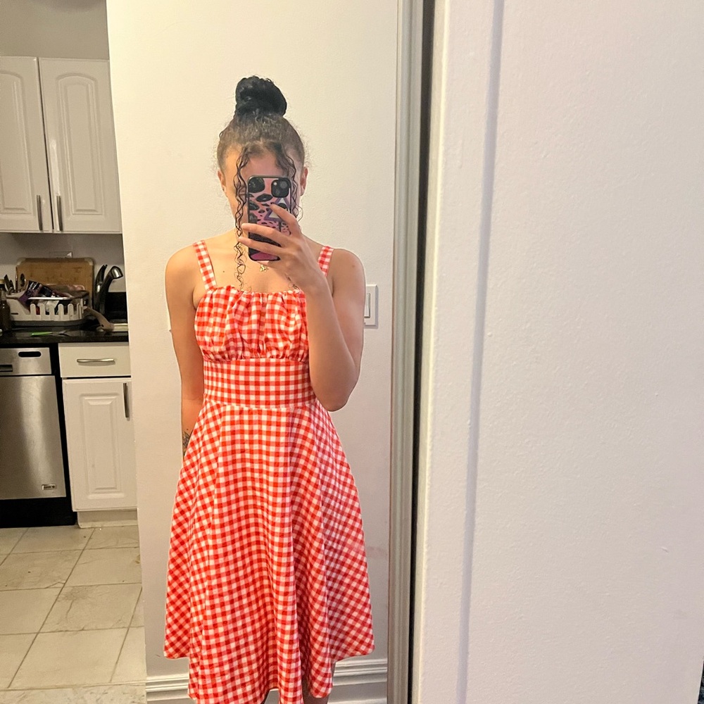 Red Gingham Dress